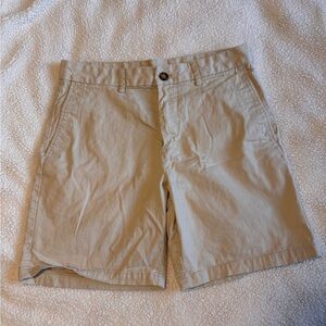 Old Navy Men's Tan Flat-Front Shorts